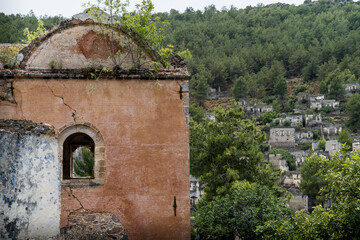 Fototapeta premium church in the old abandoned village