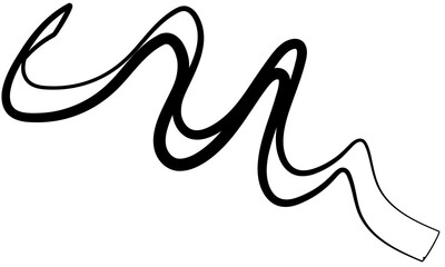 Ribbon party decoration line icon, celebrate, holiday