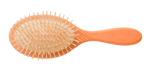 pink hair brush cut out. design element