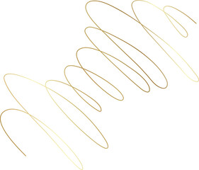 Spiral and swirl golden line icon. Design decoration