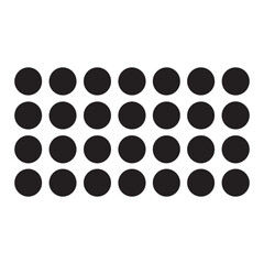 Black and white seamless dot pattern vector illustration with a retro polka circle texture design