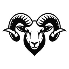 vector illustration of a ram