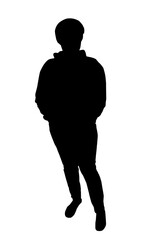 silhouette of a man