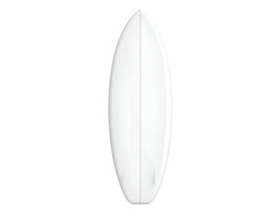 Blank White Shortboard Surfboard Isolated on Black Background with Fins