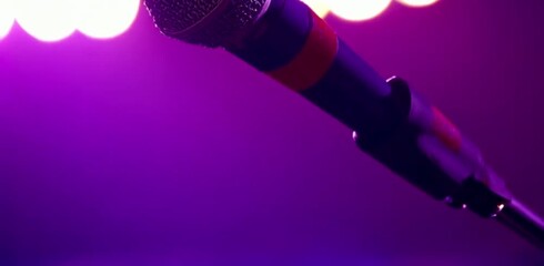 Captivating Microphone Video Vocal Recording Art