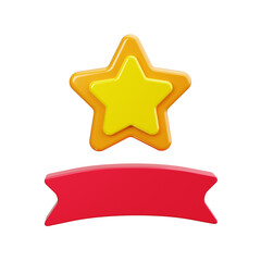 award 3d render icons