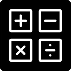 Obraz premium maths icon illustration design with glyph