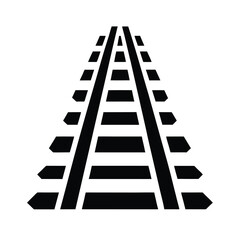 Railroad Track Icon Vector Illustration