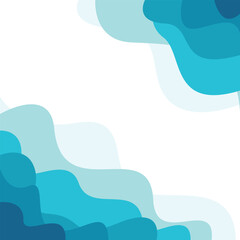 Naklejka premium Abstract gradient square wave featuring minimalist layered hills in sunrise, daytime, and sunset colors, perfect for wallpapers, posters, branding, and modern design projects.