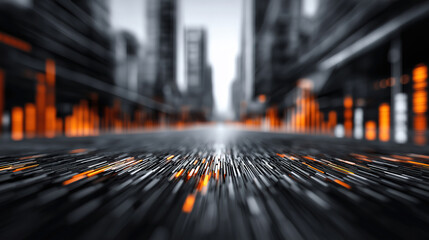 Dynamic viewpoint of business analysis with financial data visualization in city setting