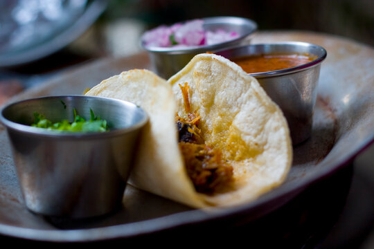 Taco and Sides on a Plate