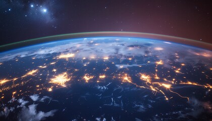 conceptual image showing a global AI network