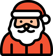 Santa claus in a red hat brings festive cheer. Perfect for christmas cards, holiday promotions, and seasonal marketing materials.