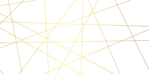 Obraz premium Abstract luxury golden geometric random chaotic lines with many squares and triangles shape background. 