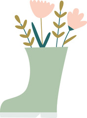 Spring Gardening Tools Element