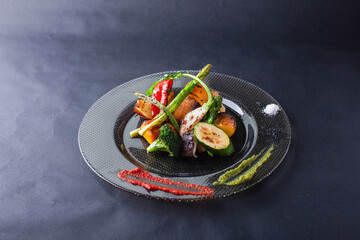 白身魚と夏野菜のグリル