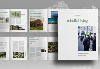 Green Eco Organic Studio Brochure Layout