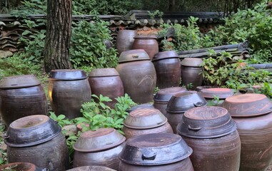 old clay pots
