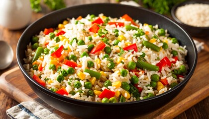 Homemade Vegetarian Fried Rice