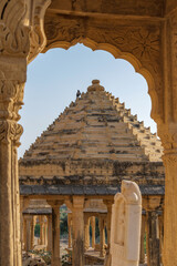 Royal cenotaphs at Badabagh near Jaisalmer India. These were constructed by the Kings of Jaisalmer...
