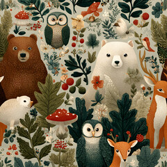 Happy Christmas season set with snowman, winter birds, gifts, and ornaments for a holiday celebration background design