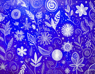 可愛い落書きの背景素材