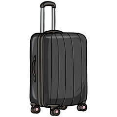 Trolley Bag Travel Suitcase Illustration