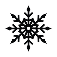 Water Snowflake Icon Vector Illustration