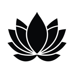Sacred Lotus Petal Icon Vector Illustration
