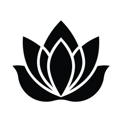 Pink Lotus Petal Icon Vector Illustration