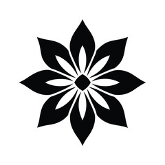 Water Plantain Flower Icon Vector Illustration