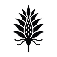 Pickerelweed Root Icon Vector Illustration