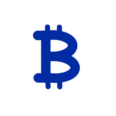 Bitcoin symbol icon for cryptocurrency and blockchain concept／仮想通貨・ブロックチェーン関連デザインに使えるビットコインアイコン	