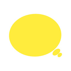Thinking Bubble Icon Illustration / 黒い思考吹き出しアイコンイラスト