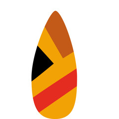 Abstract Colorful Shapes And Lines In A Vertical Drop Shape With Black Orange Red And Brown Colors On A White Background With Transparent Background Effect