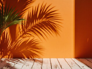 warm sunlight casting delicate palm leaf shadows on a textured yellow wall | decor, wellness, travel, art, home theme