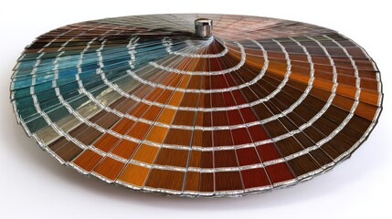 Color Wheel Display Featuring Multiple Shades in Circular Arrangement for Art and Design Projects