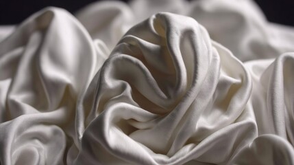Soft White Fabric Texture with Elegant Creases and Flowing Design Suitable for Fashion and Interior Applications