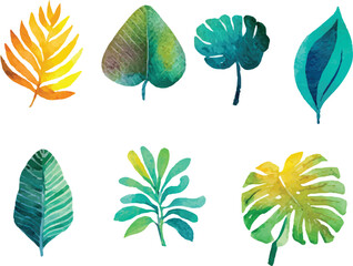 vector set of leaves