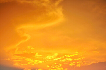 Beautiful storm clouds on a summer night with pinks and blues.