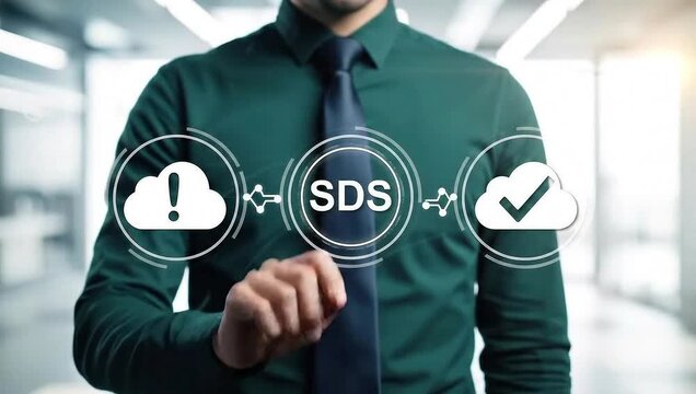 SDS.SDS Safety Data Sheets Business Industry Training Safety Concept