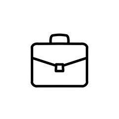 Briefcase Line Icon for Work and Business / 仕事・ビジネス用のブリーフケース線画アイコン