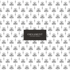 Elegant Minimalist Ornament Seamless Pattern for Textile and Decorative Background