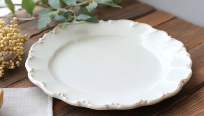 This food plate adds a touch of sophistication to any table setting.