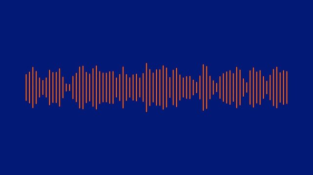 Sound wave icon, podcast player interface, music symbol. Monochrome simple sound wave on transparent background. Sound line graph. 911 call visualization, voice waveform