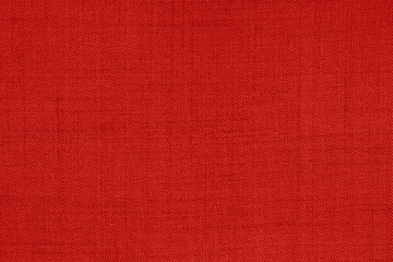 Dark red linen fabric cloth texture background, seamless pattern of natural textile.