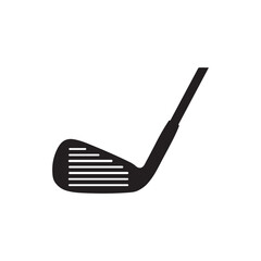 Golf Club Head Silhouette | Flat Vector Golf Equipment Icon