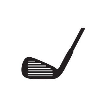 Golf Club Head Silhouette | Flat Vector Golf Equipment Icon