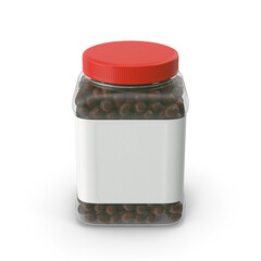 3D Chocolate Peanuts in Pantry Jar