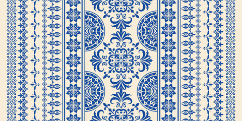 Ethnic Motifs Ikat floral paisley embroidery floral. ikat Saree Sarong oriental pattern traditional.Ikat embroidery style abstract embroidery design for texture,fabric,clothing,wrapping,decoration	
